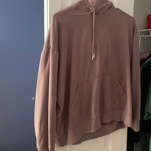 brown pullover hoodie